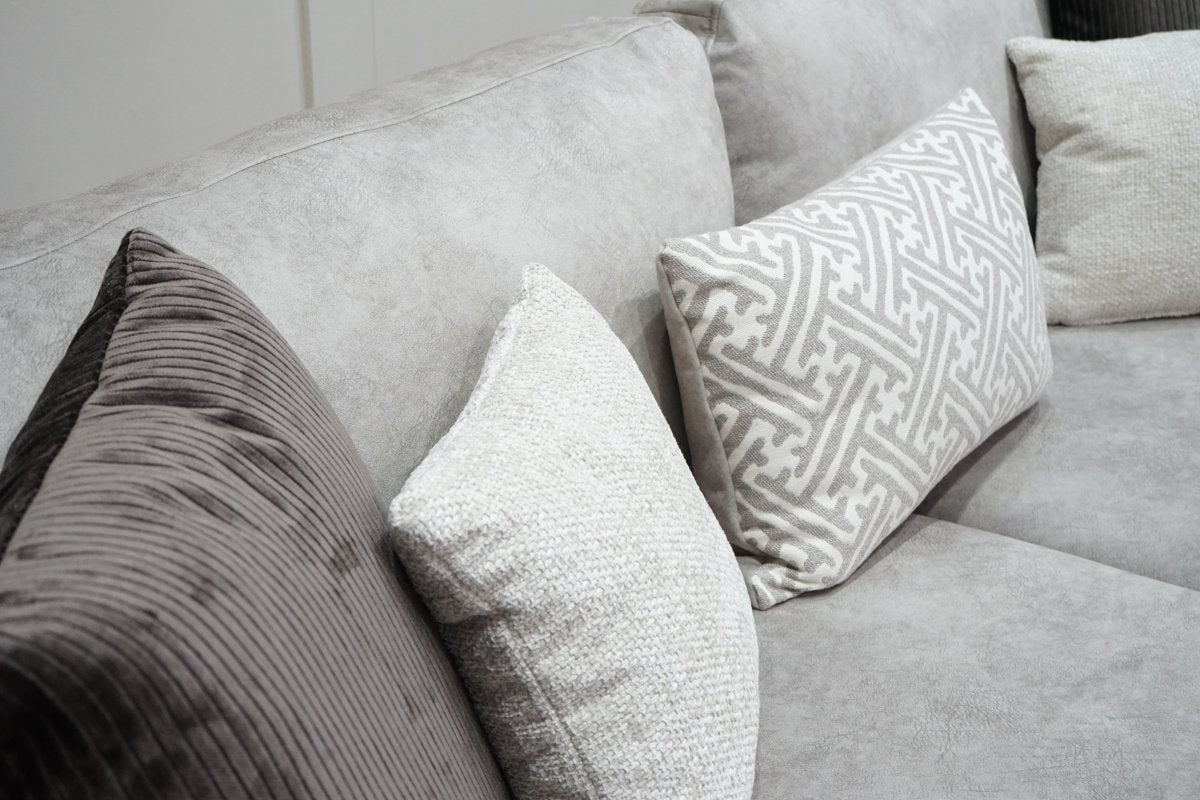 Devine 4 Seater Split Sofa, Gemini Silver