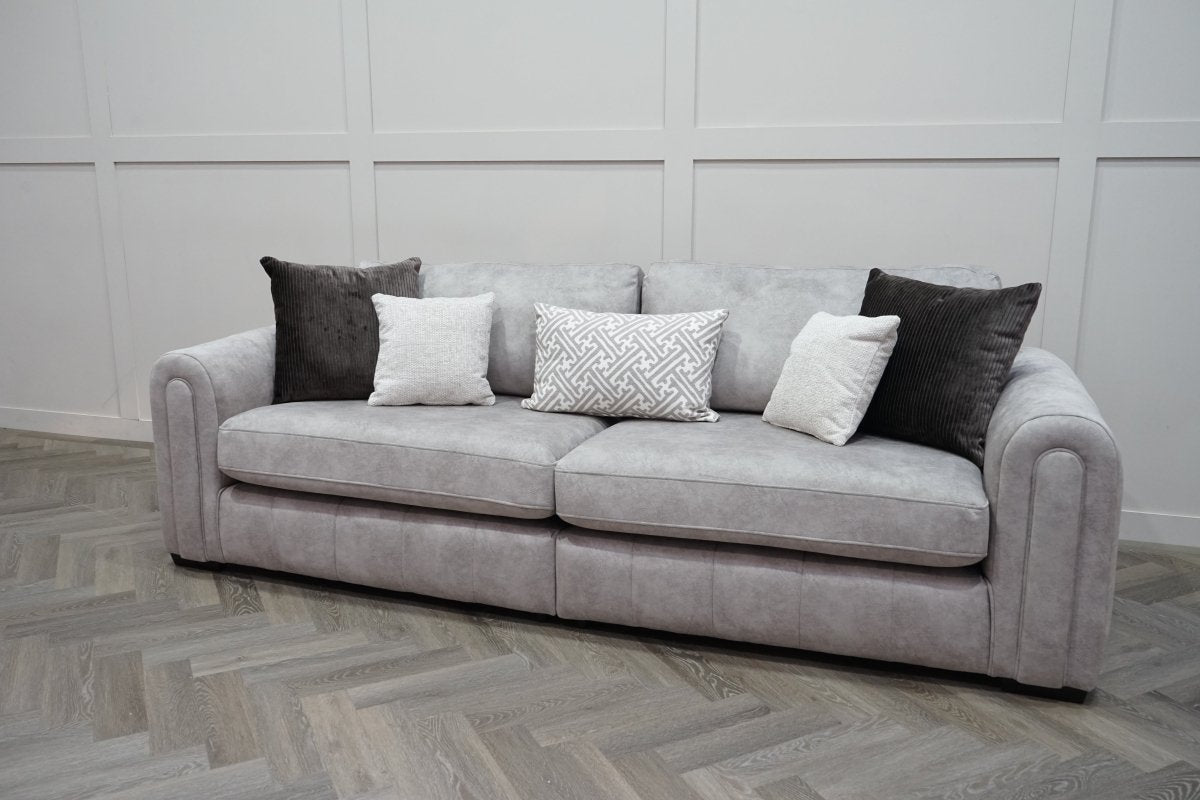 Devine 4 Seater Split Sofa, Gemini Silver