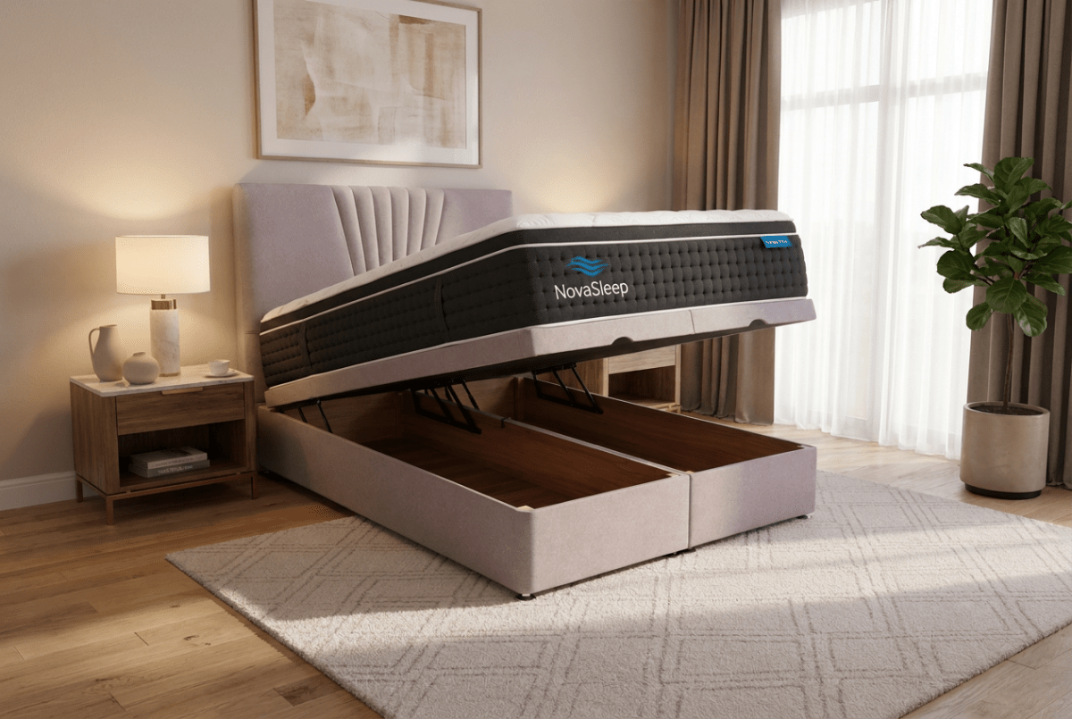 Devon End Lift Ottoman Bed & Nova Pro Mattress