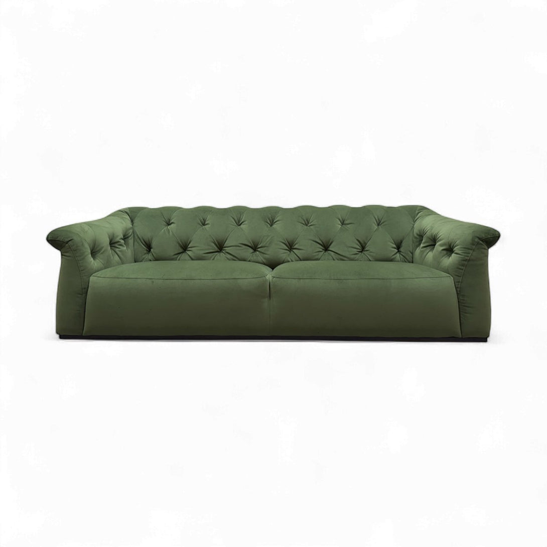 Domicil Chester Large 3 Seater Sofa, Olive Velvet