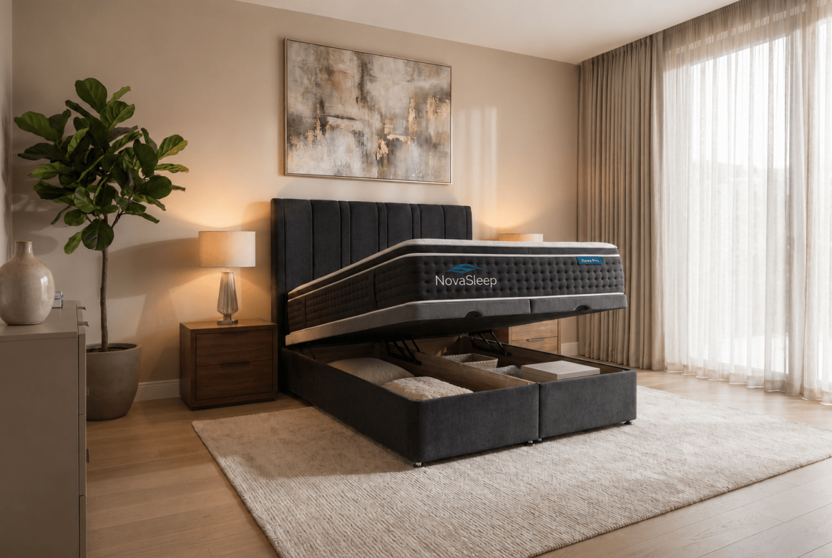 Dover End Lift Ottoman Bed & Nova Pro 1000 Mattress