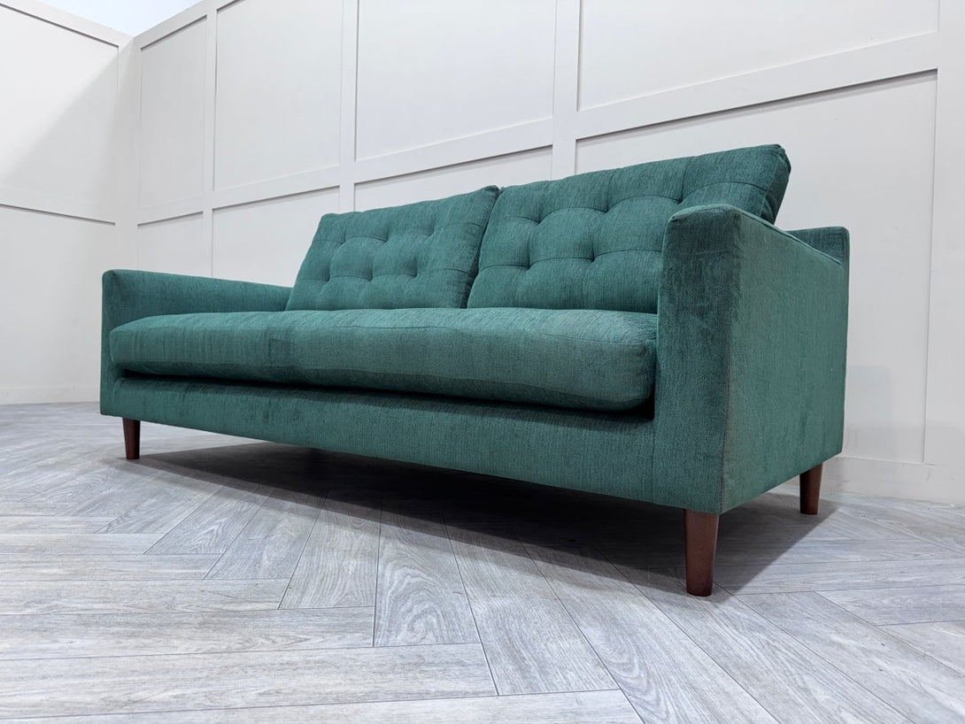 Draper II Large 3 Seater Sofa & Armchair, Brushed Tweed Green