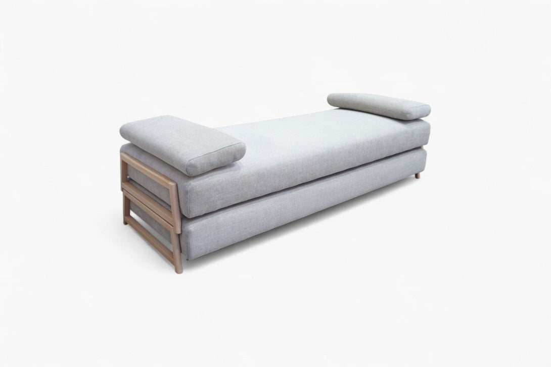 Duplet Daybed, Chenille Weave Light Grey