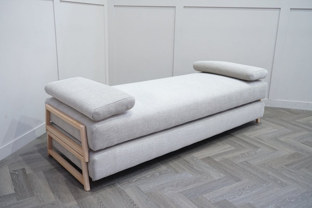 Duplet Daybed, Chenille Weave Light Grey