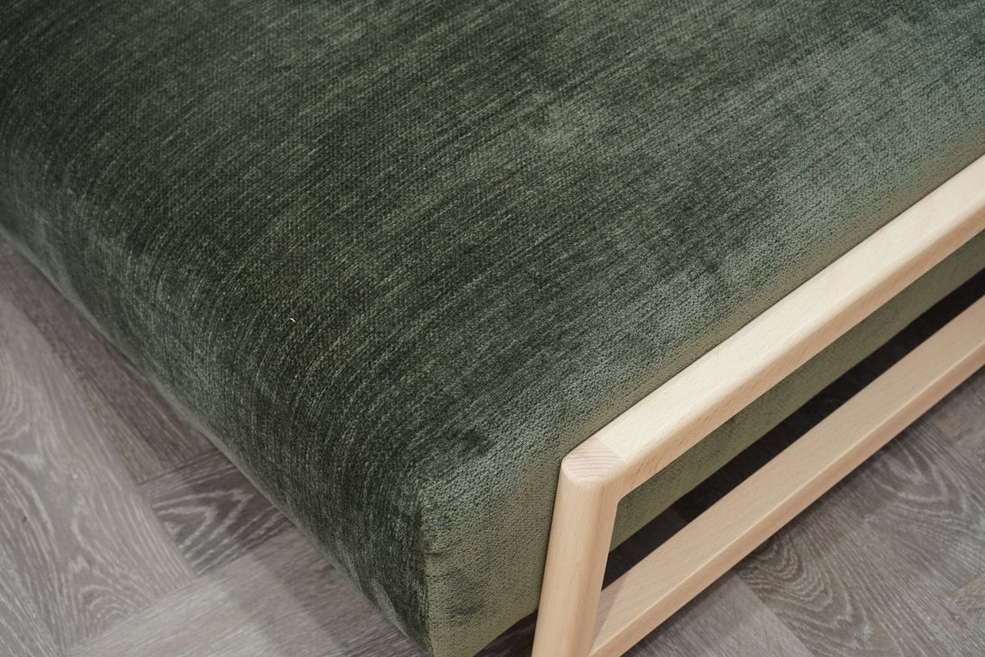 Duplet Daybed, Plush Chenille Moss Green