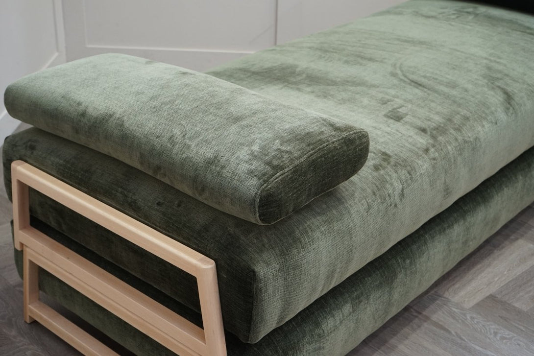Duplet Daybed, Plush Chenille Moss Green