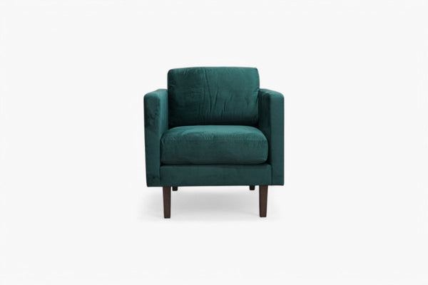 Eavis Armchair, Bottle Green Smooth Velvet