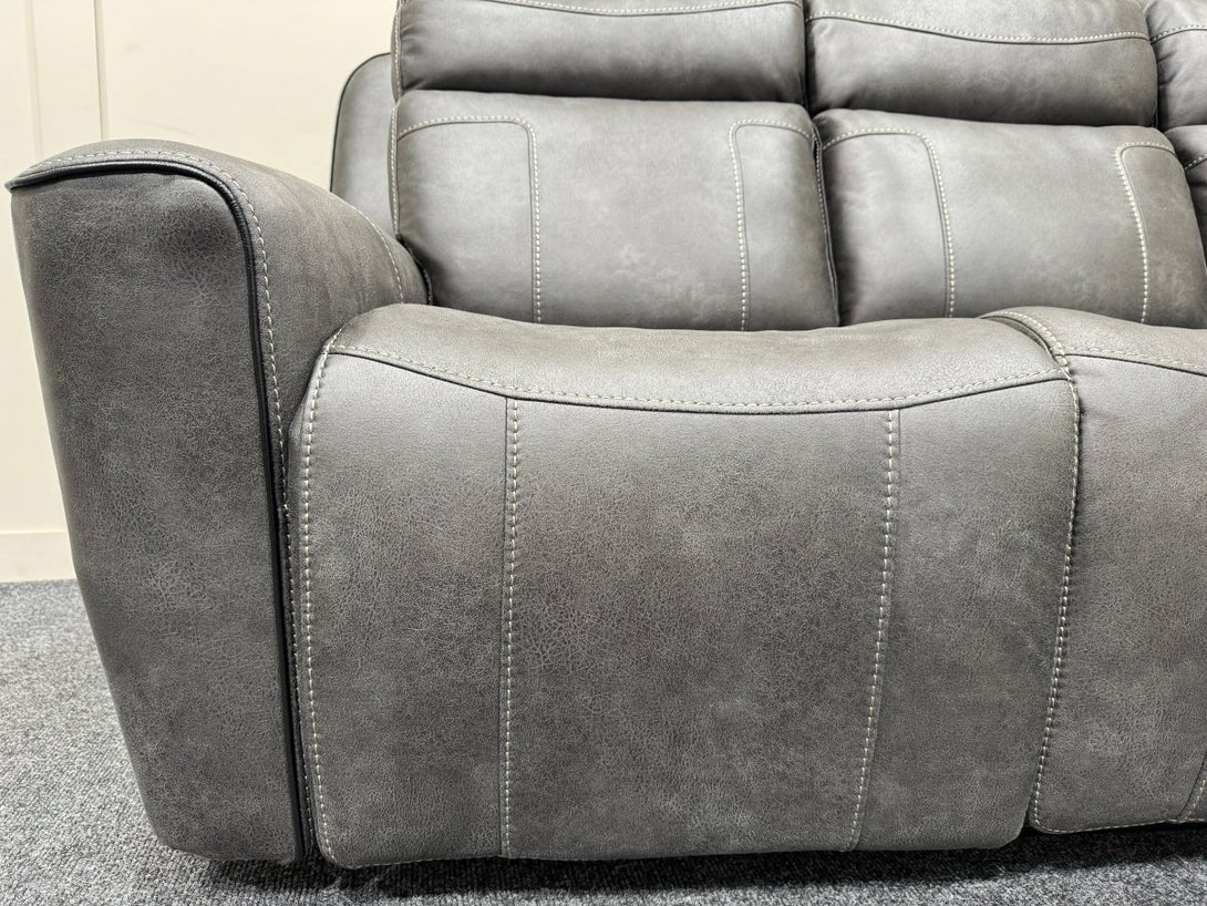 Eiger 3 Seater Sofa & Armchair, Power Reclining, Resilience Graphite