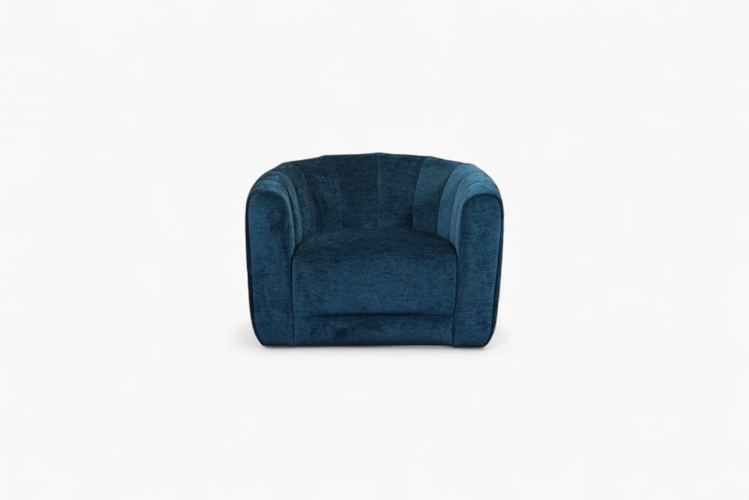 Embrace Lounge Chair, Blue Velvet