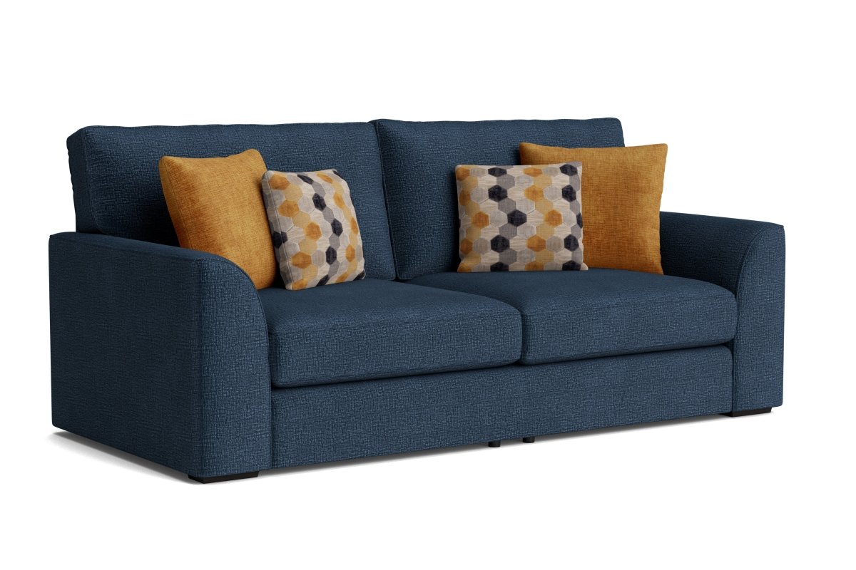 Emilia Large 3 Seater Fabric Sofa