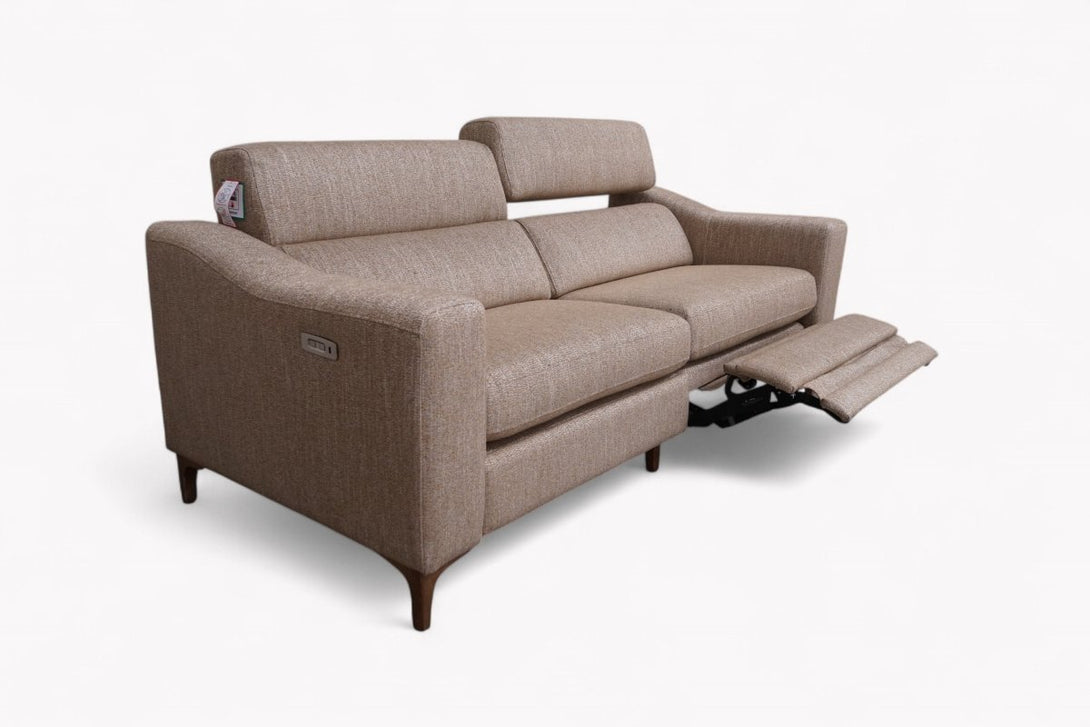 Enzo 3 Seater Electric Recliner Sofa, Roto Wicker