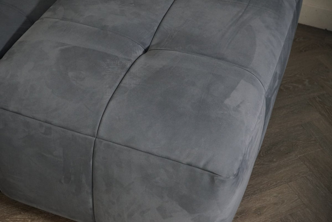 Evolution RHF Power Corner Sofa, Nubuck Leather Storm