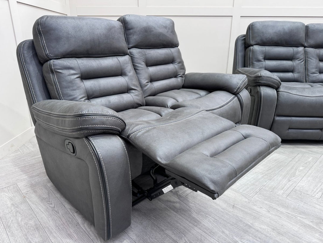 Fenix 3 + 2 Recliner Sofa Set, Grey