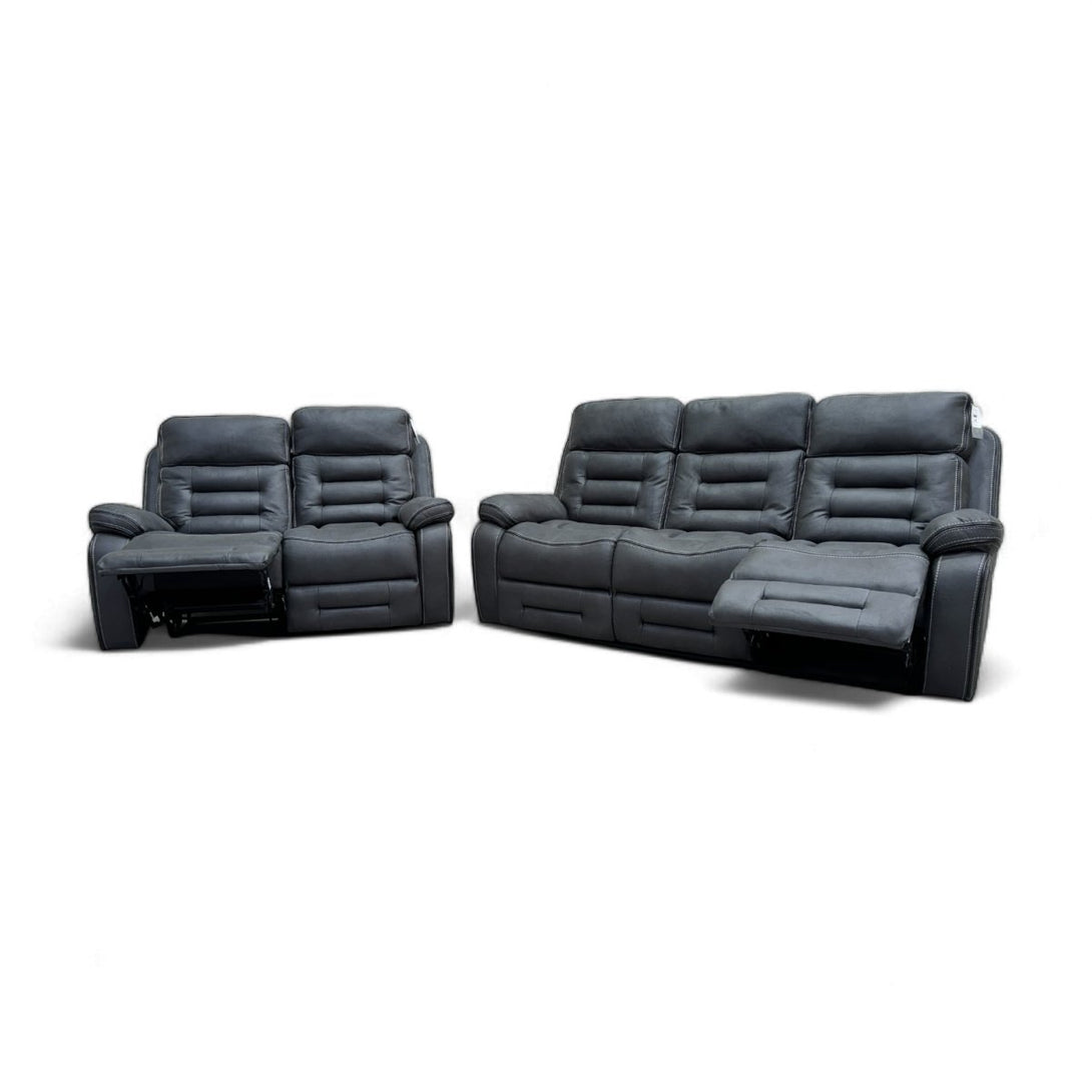 Fenix 3 + 2 Recliner Sofa Set, Grey