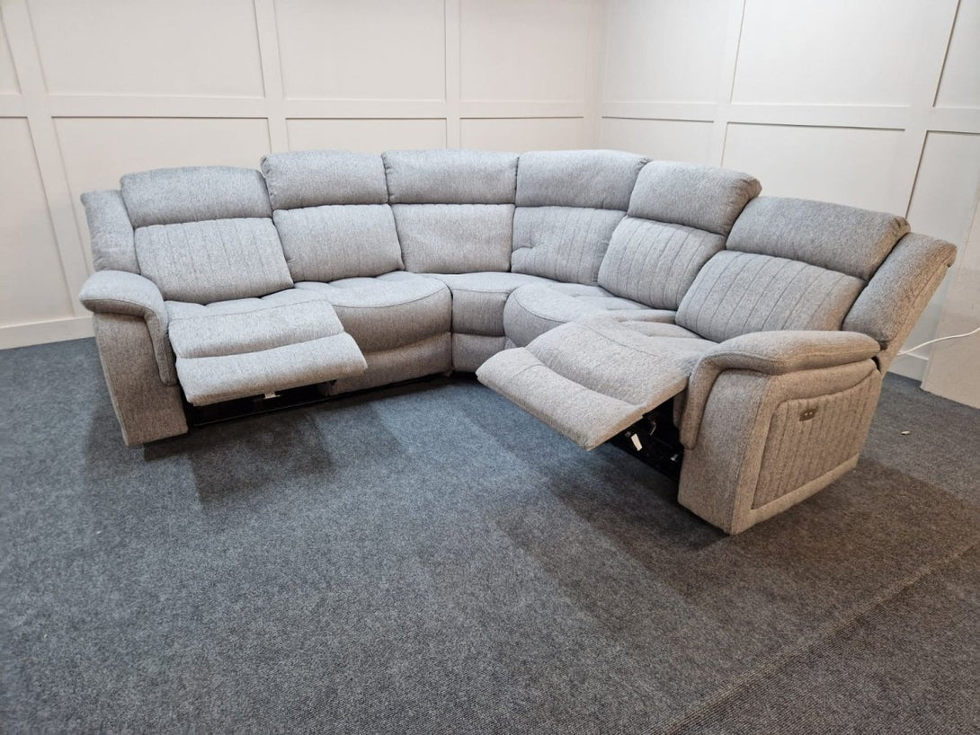 Finsbury 2 Corner 2 Power Reclining Sofa, Grey