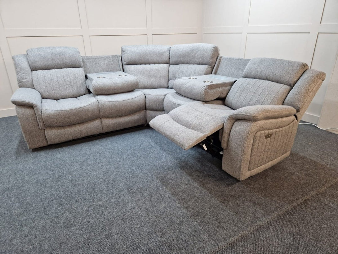 Finsbury 2 Corner 2 Power Reclining Sofa, Grey