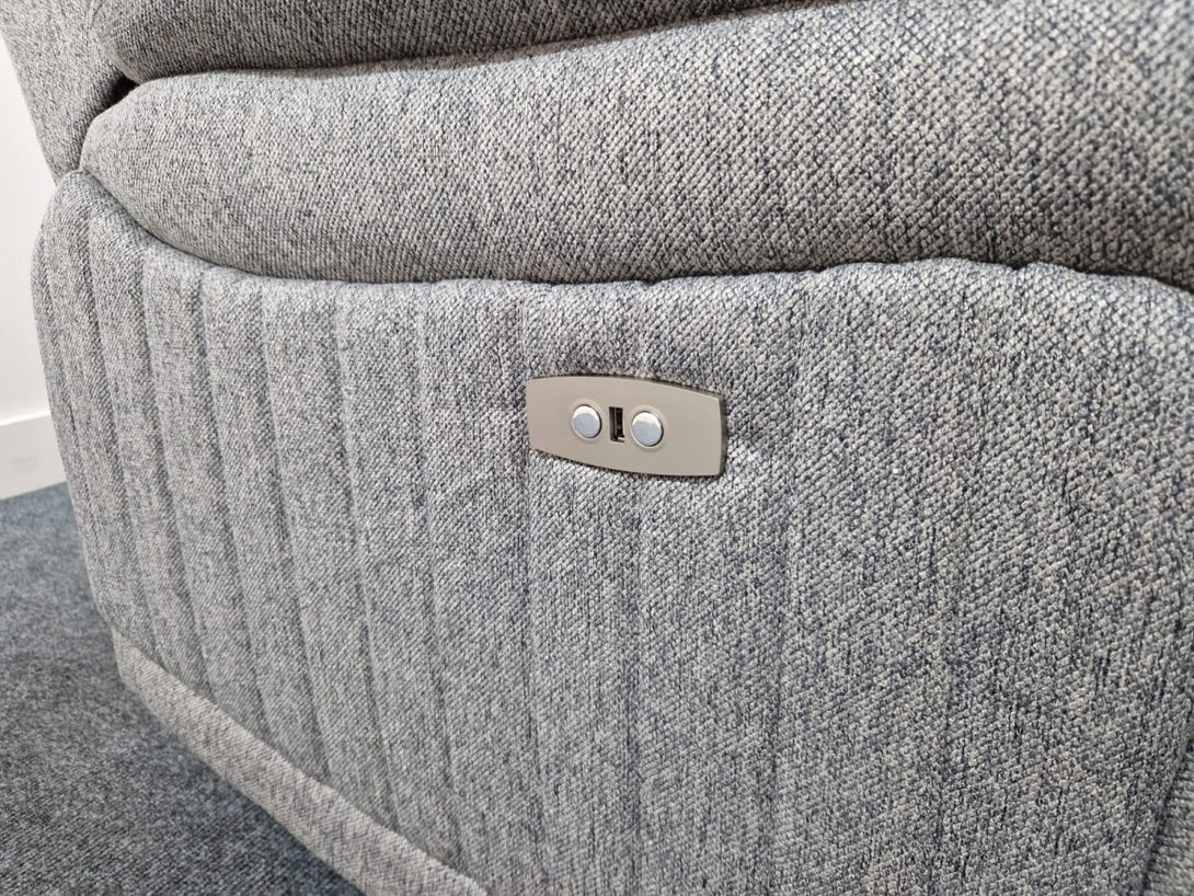 Finsbury 2 Corner 2 Power Reclining Sofa, Grey