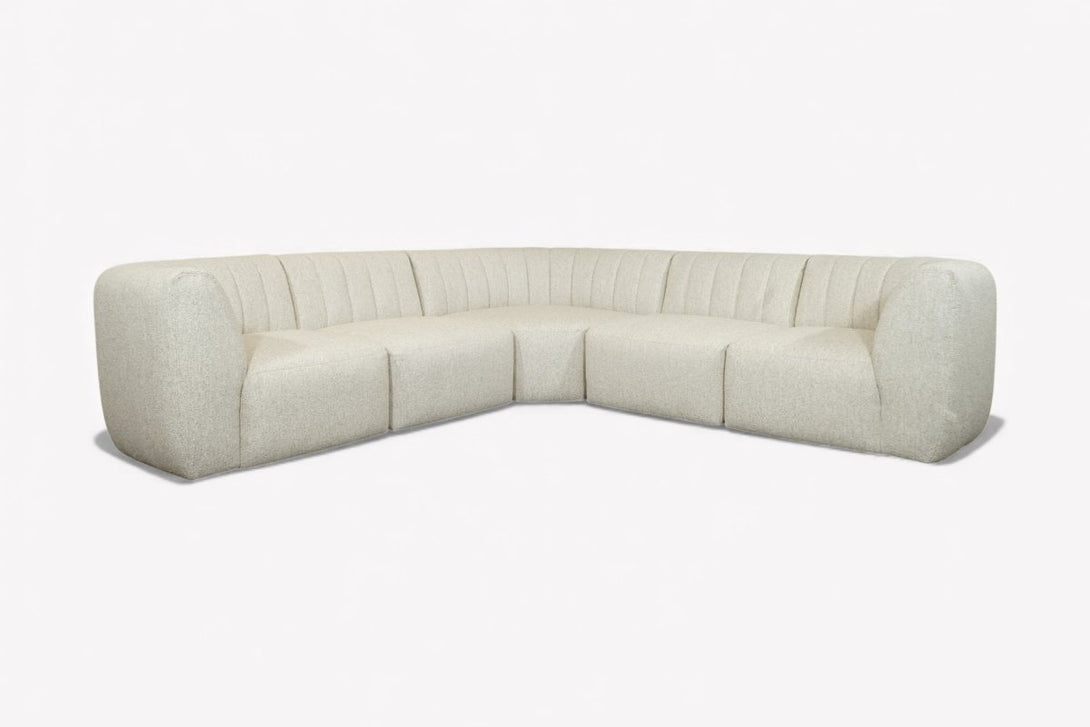 Flow Corner Sofa, Soft Boucle Natural