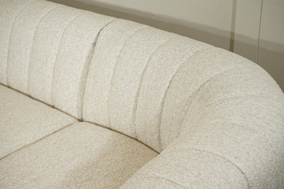 Flow Corner Sofa, Soft Boucle Natural