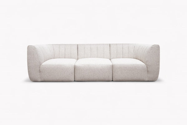 Flow Grand 3 Seater Sofa, Boucle Natural