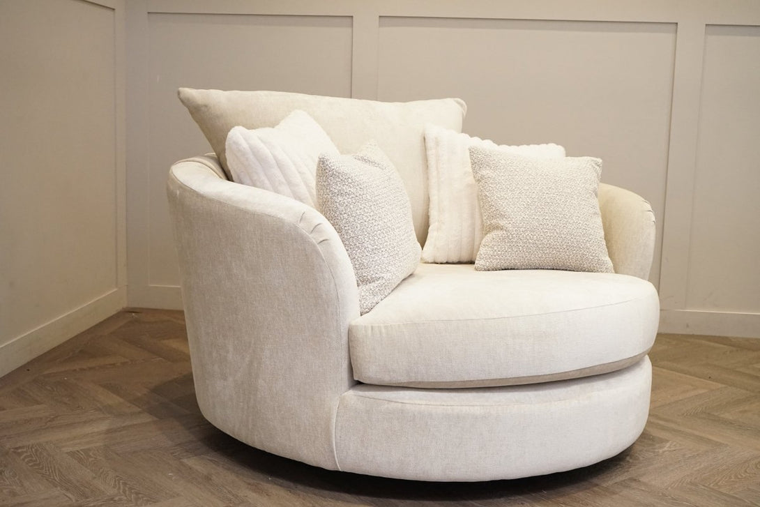 Floyd RHF Open Ended Corner Sofa, Footstool & Swivel Chair