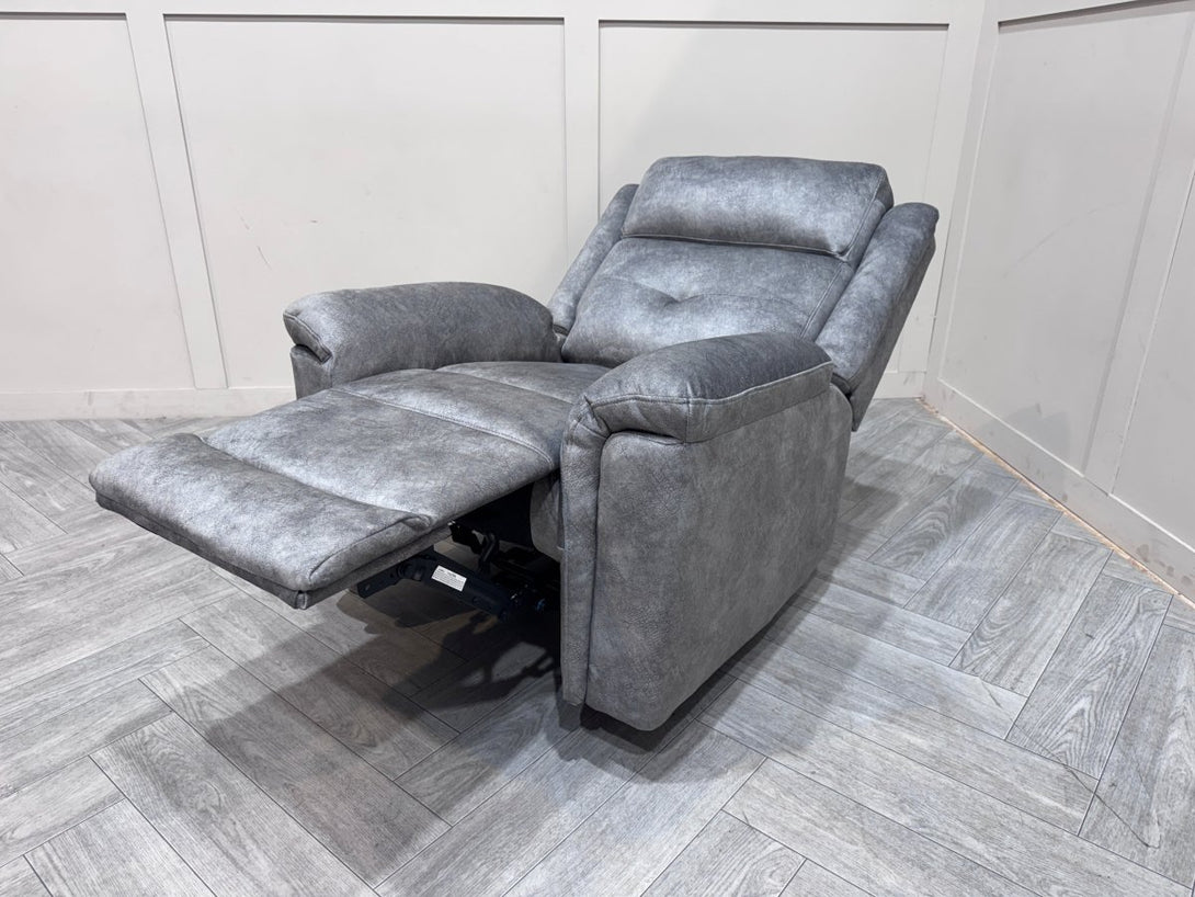 Foster Fabric 3 + 1 Manual Recliner Sofa Set, Dapple Silver