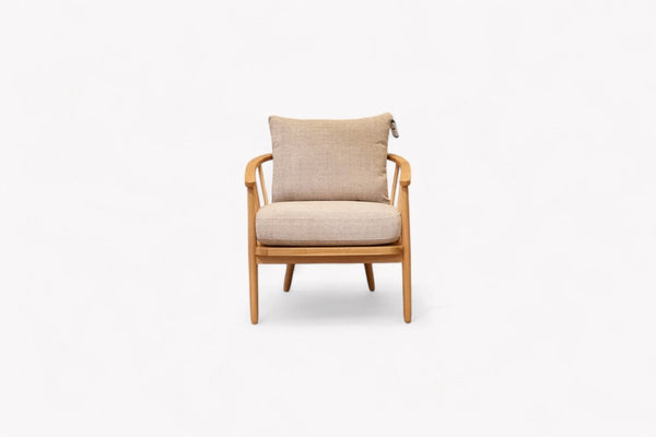 Frome Armchair, Chunky Chenille Natural