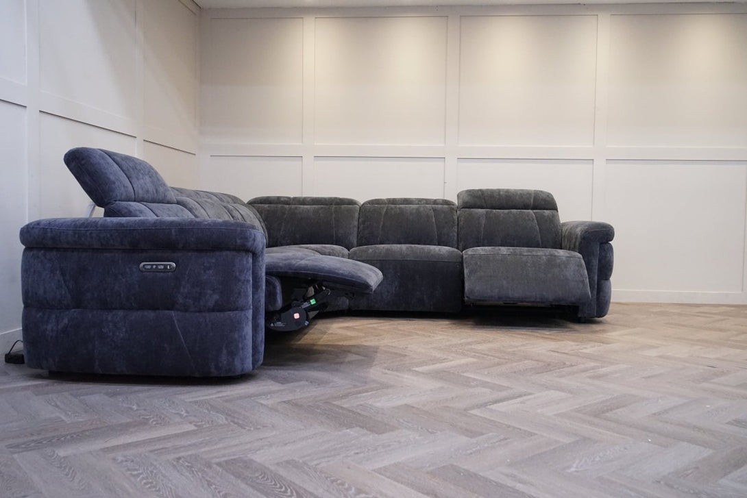 Genoa Large Corner Power Reclining Sofa, Power Headrests