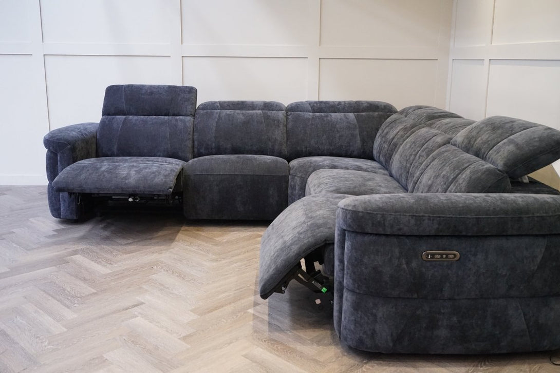 Genoa Large Corner Power Reclining Sofa, Power Headrests