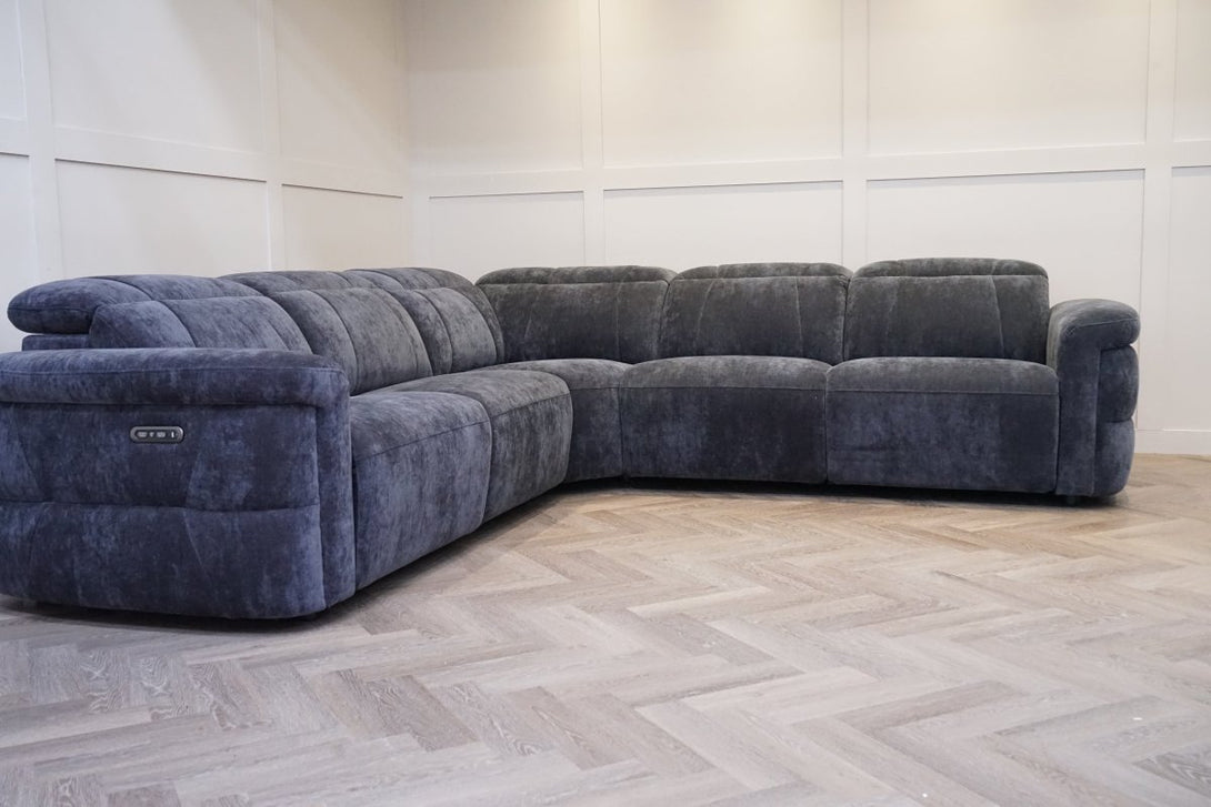 Genoa Large Corner Power Reclining Sofa, Power Headrests