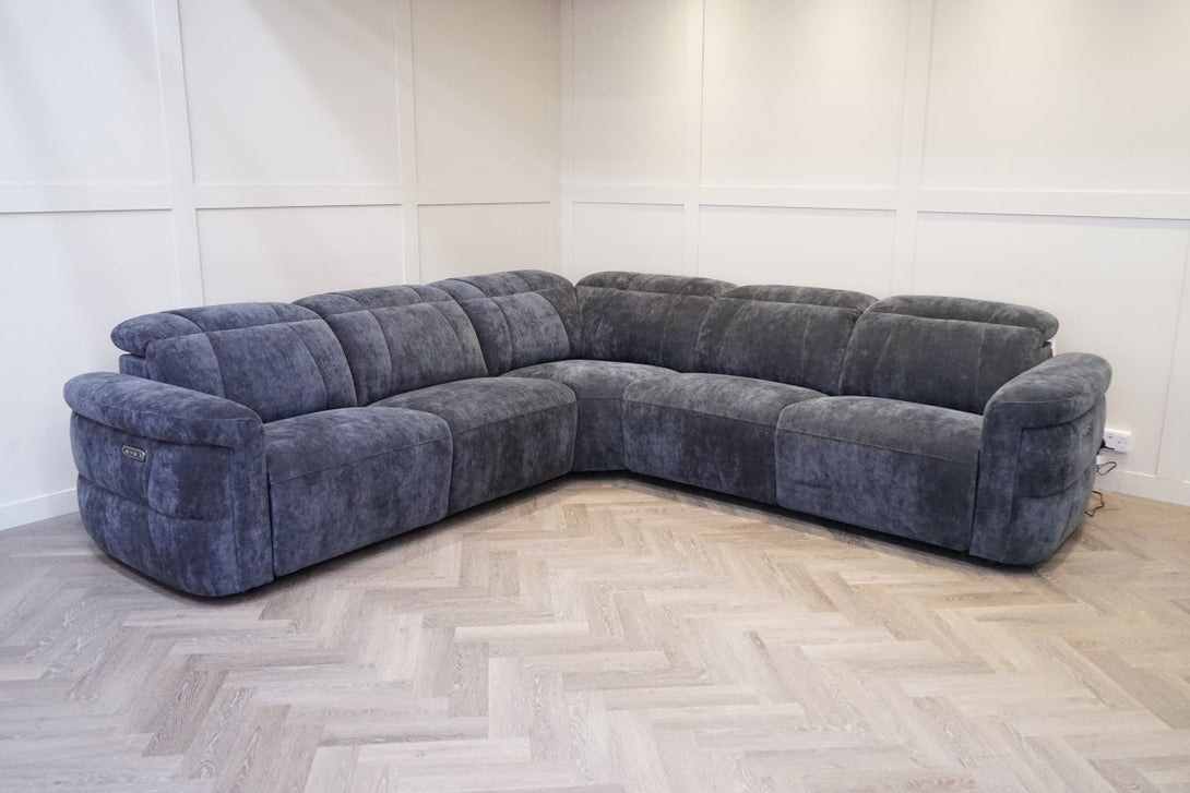 Genoa Large Corner Power Reclining Sofa, Power Headrests