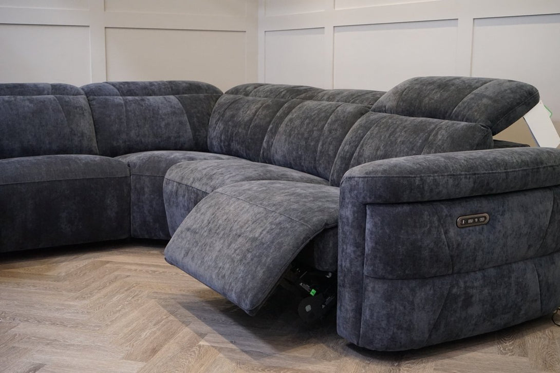 Genoa Large Corner Power Reclining Sofa, Power Headrests