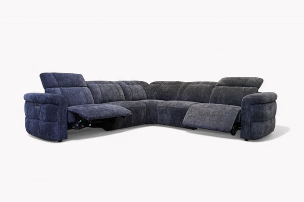 Genoa Large Corner Power Reclining Sofa, Power Headrests