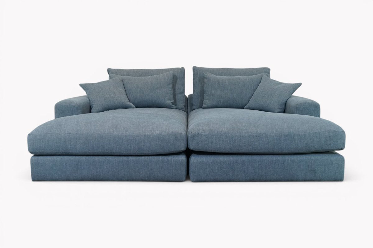 Giovanni Large Fabric Chaise Sofa Unit, Tuscan Midnight