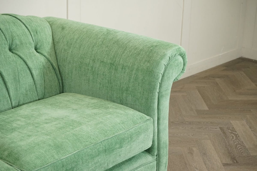 Gloucester Large 3 Seater Sofa & Footstool, Orla Fresh Green