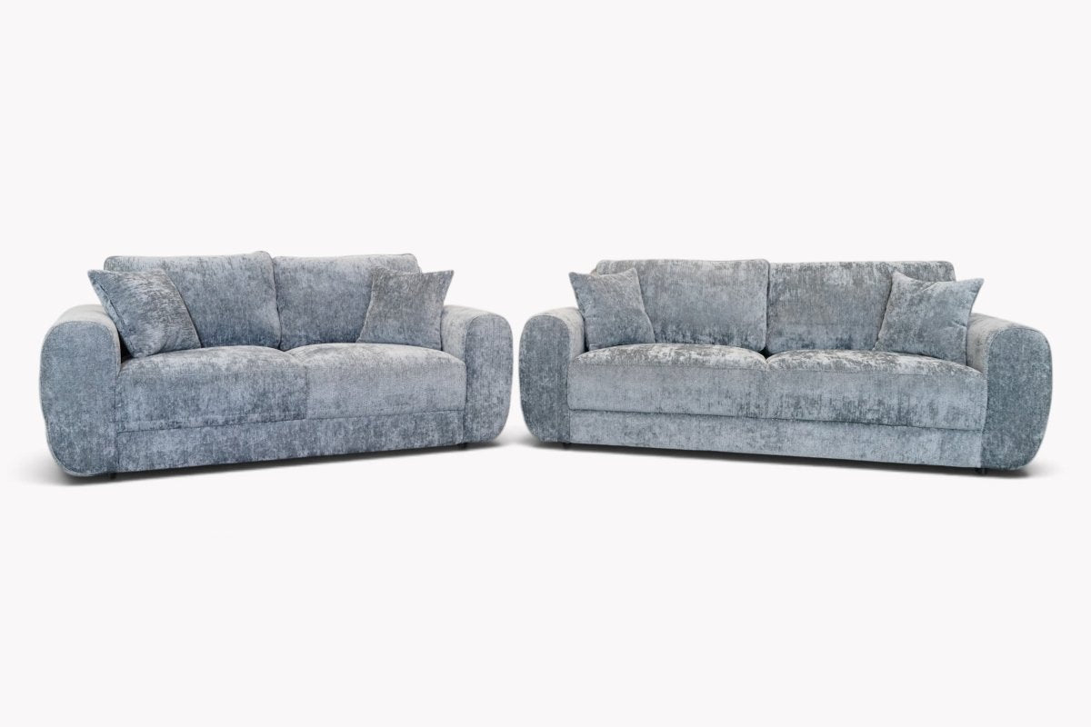 Goliath II Fabric 3 + 2 Seater Sofa Set, Chunky Midnight Shimmer