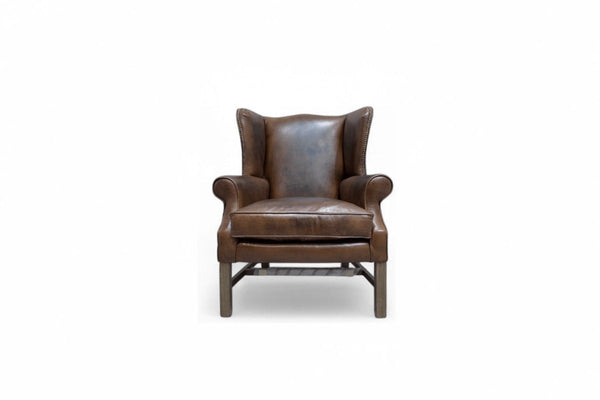 Halo Wing Leather Armchair, London Leather Cognac