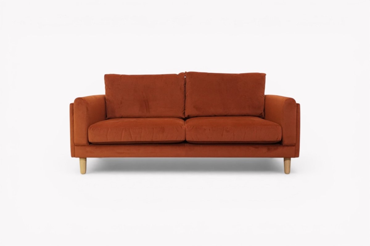 Harbour Large 3 Seater Sofa, Plush Velvet Auburn