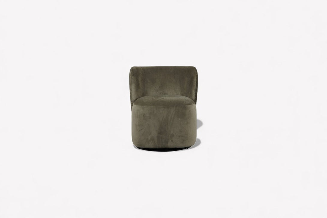 Harp Armchair, Green Velvet
