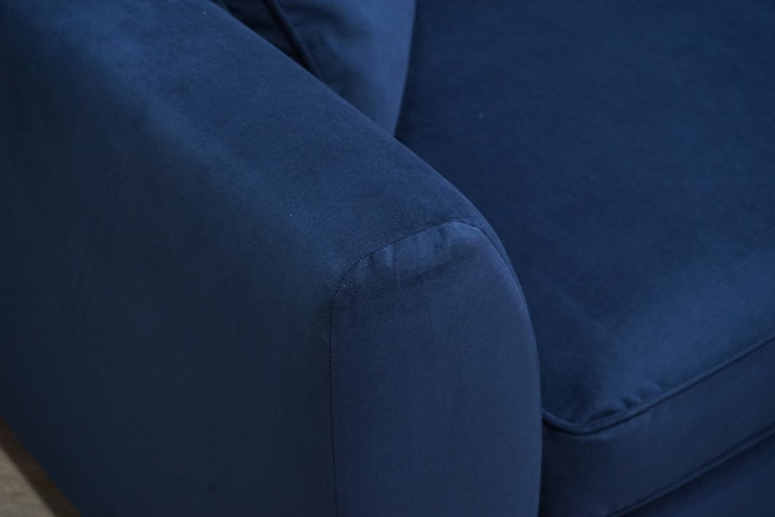 Harrington Small 2 Seater Sofa, Plush Velvet Indigo
