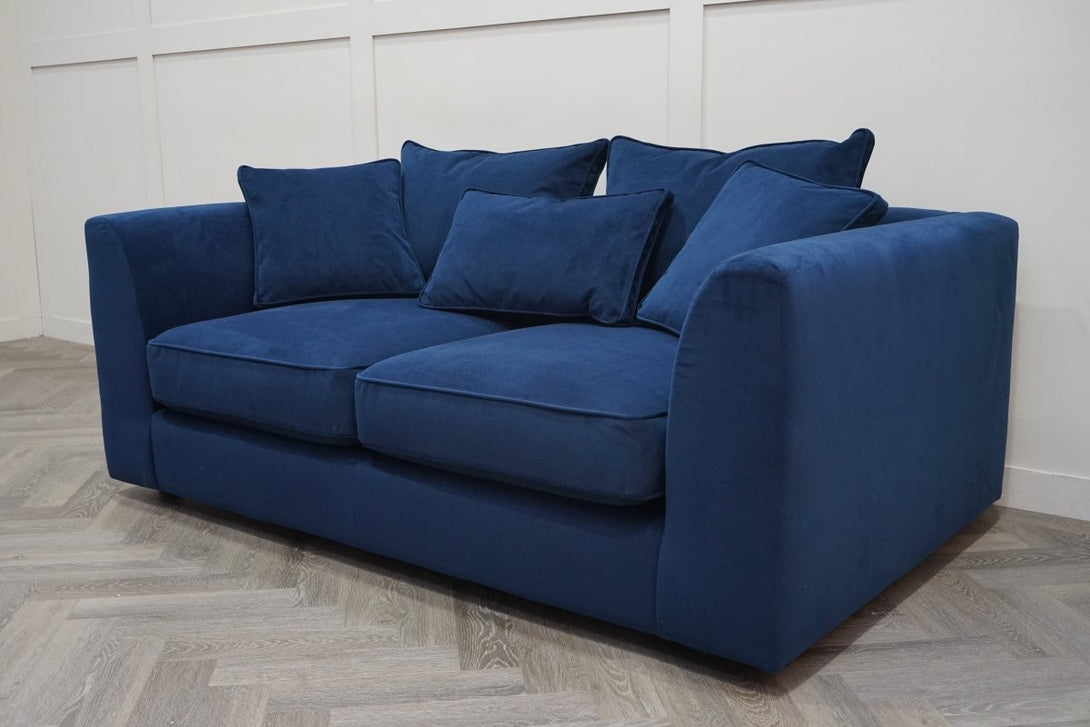 Harrington Small 2 Seater Sofa, Plush Velvet Indigo