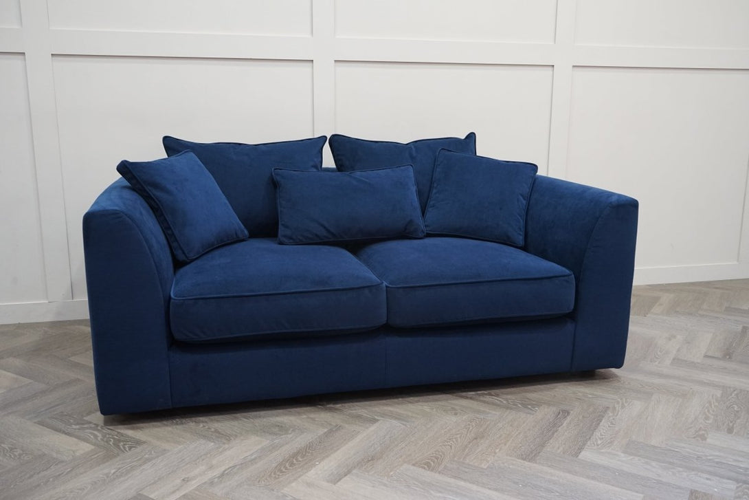 Harrington Small 2 Seater Sofa, Plush Velvet Indigo