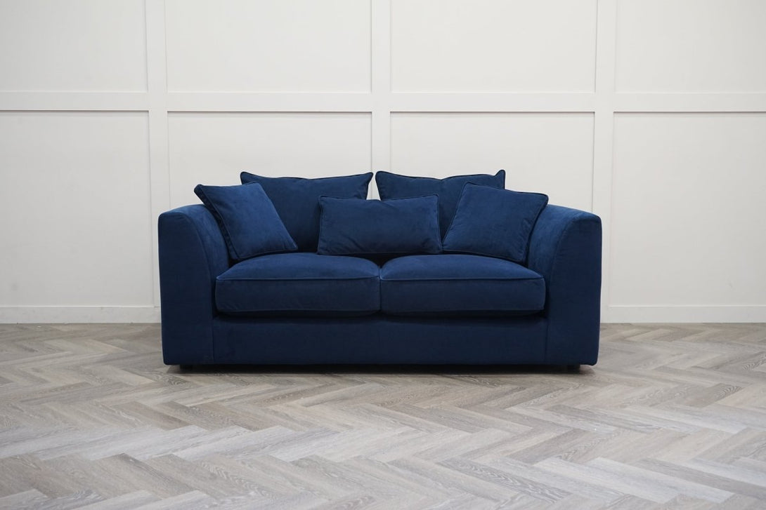 Harrington Small 2 Seater Sofa, Plush Velvet Indigo