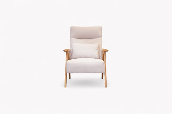 Hendricks High Back Accent Chair, Titan Oyster White