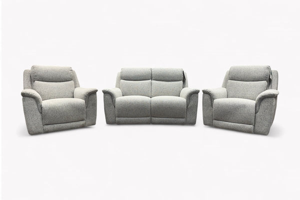 Henley 2+1+1 Seater Power Recliner Sofas, Heather Grey