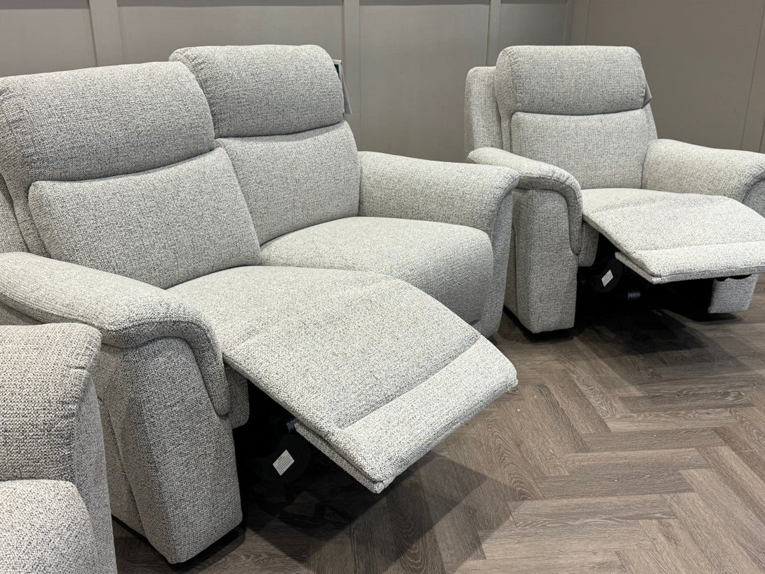 Henley 2+1+1 Seater Power Recliner Sofas, Heather Grey