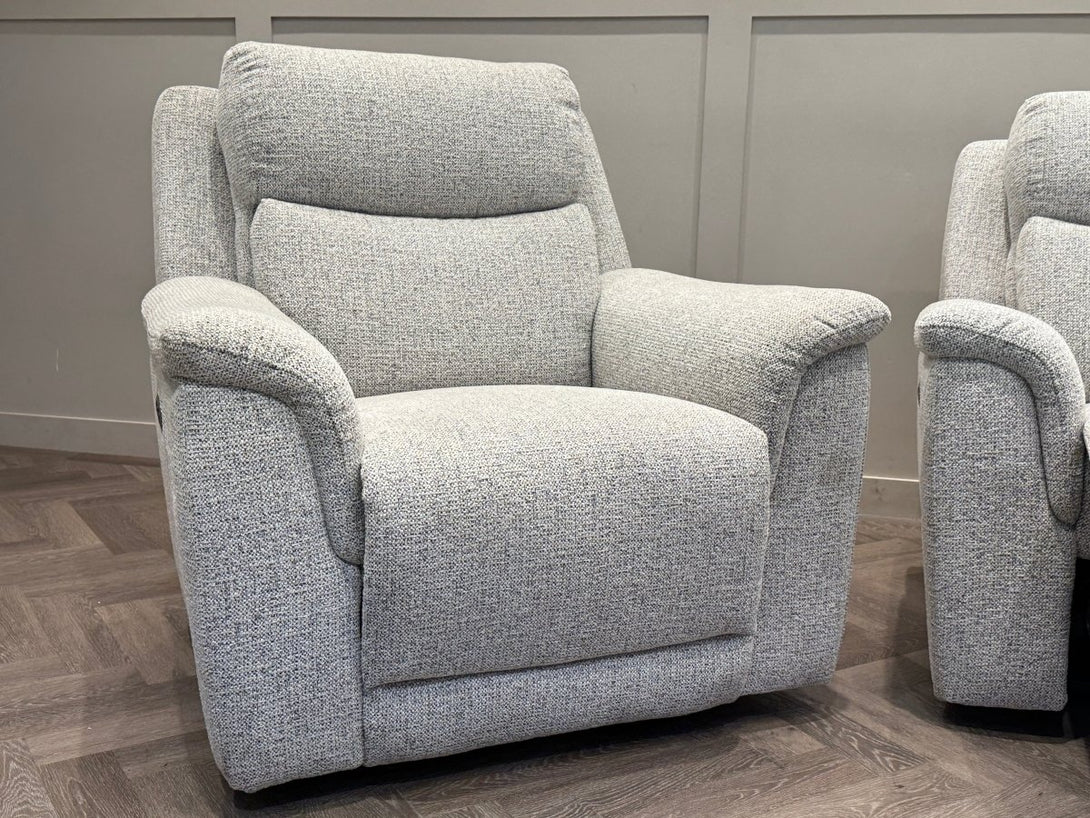 Henley 2+1+1 Seater Power Recliner Sofas, Heather Grey