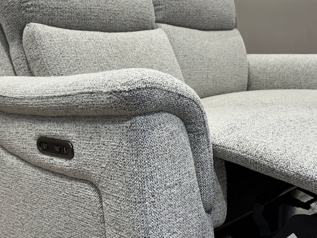 Henley 2+2 Seater Power Recliner Sofas, Heather Grey