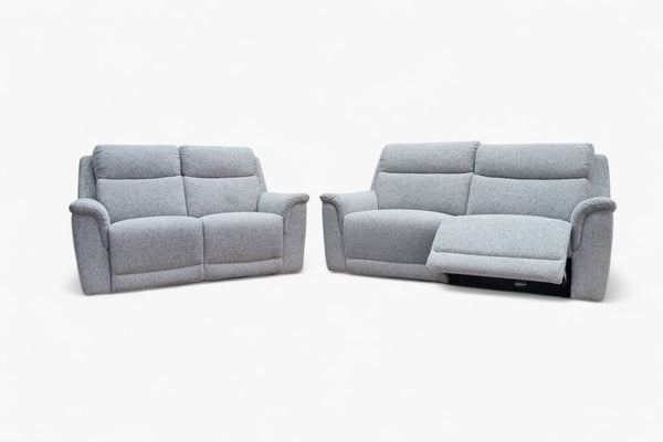 Henley 3 + 2 Power Reclining Sofa Set, Heather Grey