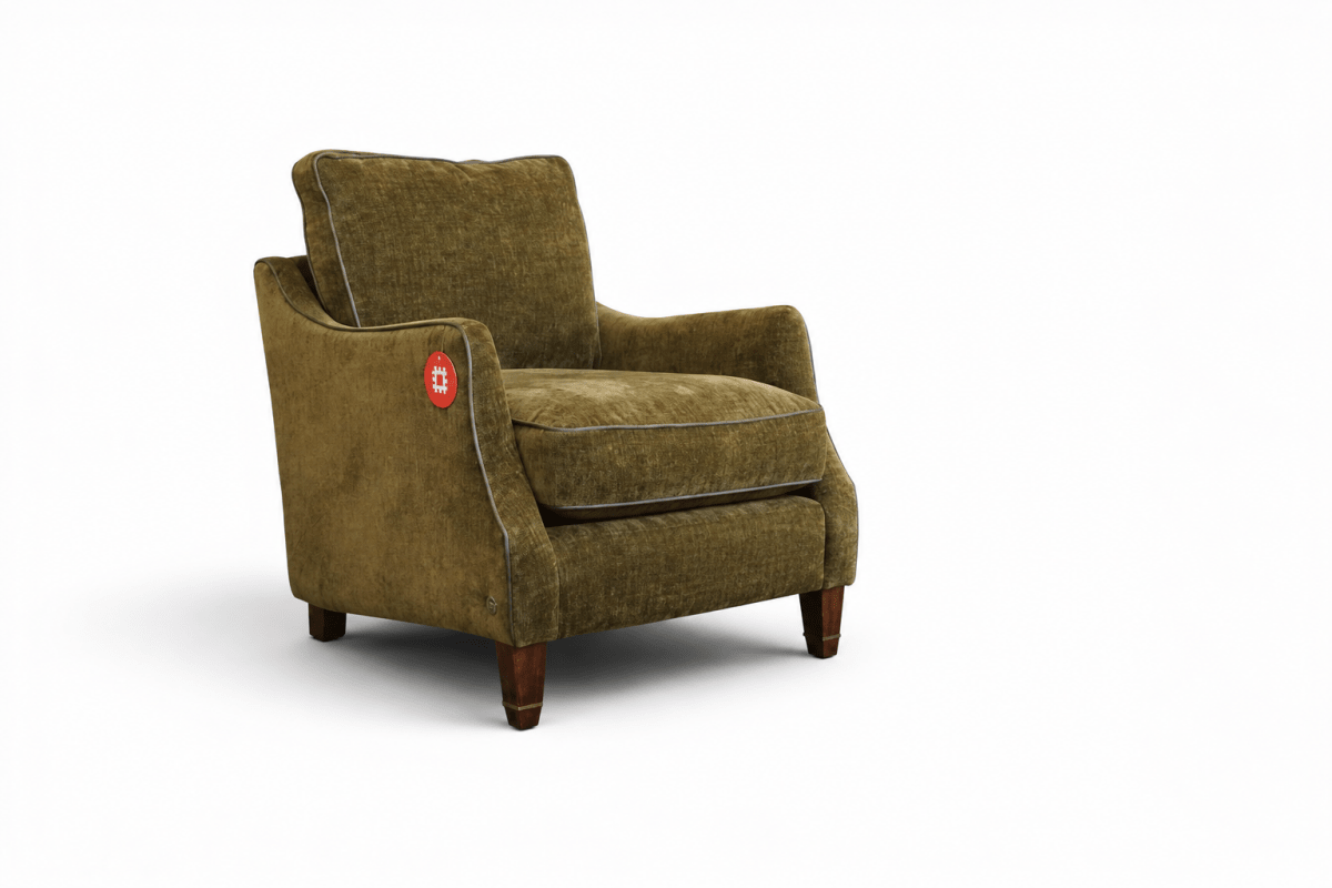 Heritage Accent Armchair, Chenille Serpentine